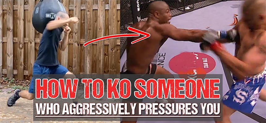 How to KO Someone Who Aggressively Pressures You (How Rashad KOed Liddell) - Lateral Movement, Jab, Cross/Overhand