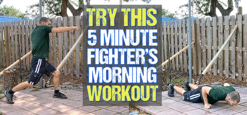 5 Minute Fighter's Morning Routine: Try This Shadow Boxing & Burpee Workout
