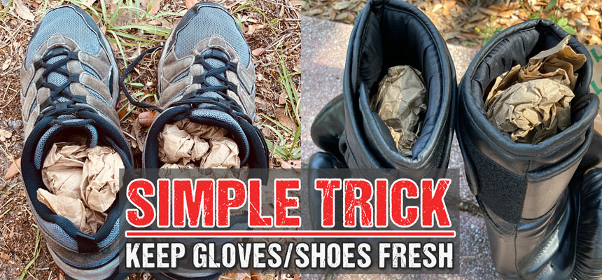 Simple Trick to Keep Your Boxing Gloves and Shoes Fresh