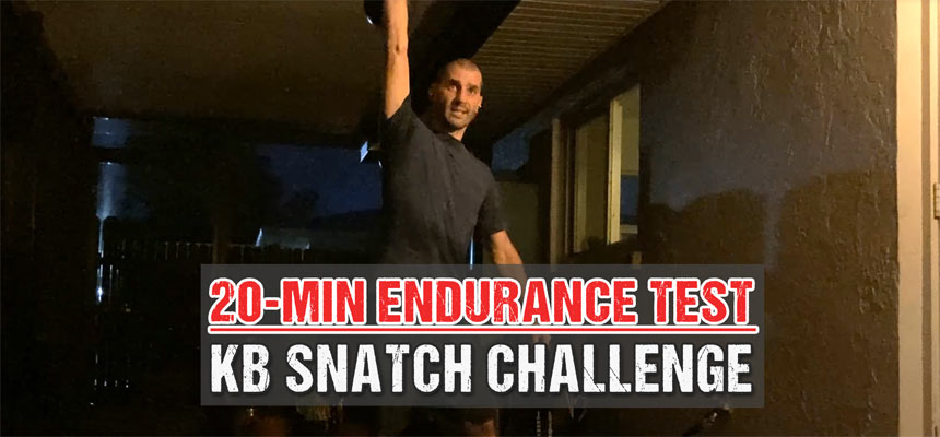 Test Your Endurance with This Intense 20-Minute Kettlebell Snatch Challenge: Boost Strength and Cardio